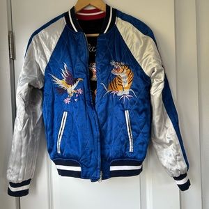 RARE! Topshop Reversible Bomber Jacket